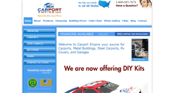 Desktop Screenshot of carportempire.com